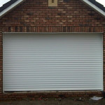white roller door garage